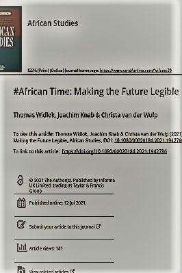 MAKING THE FUTURE LEGIBLE - AFRICAN TIME