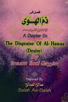 A CHAPTER ON THE DISPRAISE OF DESIRE