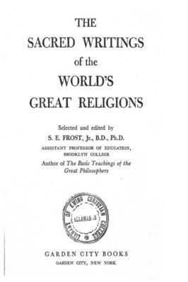 THE SACRED WRITINGS OF THE WORLD’S GREAT RELIGIONS pdf download