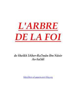 L’arbre De La Foi  DOWNLOAD PDF