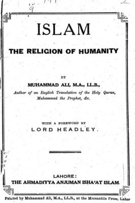 ISLAM THE RELIGION OF HUMANITY pdf download
