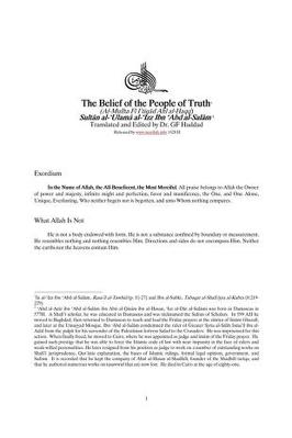 THE BELIEF OF THE PEOPLE OF TRUTH pdf download