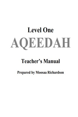 AQEEDAH LEVEL ONE TEACHER’S MANUAL pdf download