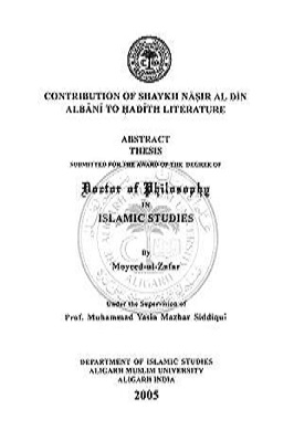 Contribution of Shaykh Nasir al-Din al-Albani to hadith literature. Pdf Download