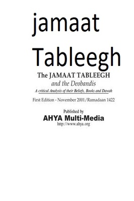THE JAMAAT TABLEEGH AND THE DEOBANDIS pdf download