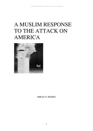 A Muslim Response To The Attack On America