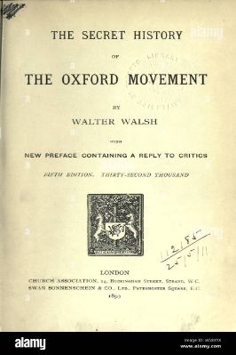 THE SECRET HISTORY OF THE OXFORD MOVEMENT pdf download