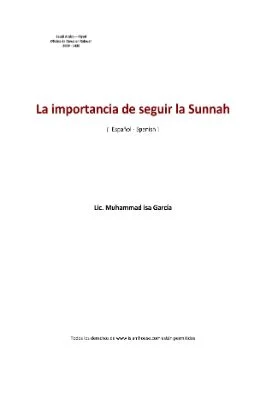 إسباني - أهمية اتباع السنة - La importancia de seguir la Sunnah.pdf - 0.19 - 9