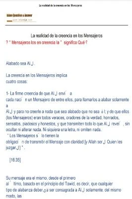 إسباني - حقيقة الإيمان بالرسل - La realidad de la creencia en los Mensajeros.pdf - 0.05 - 7