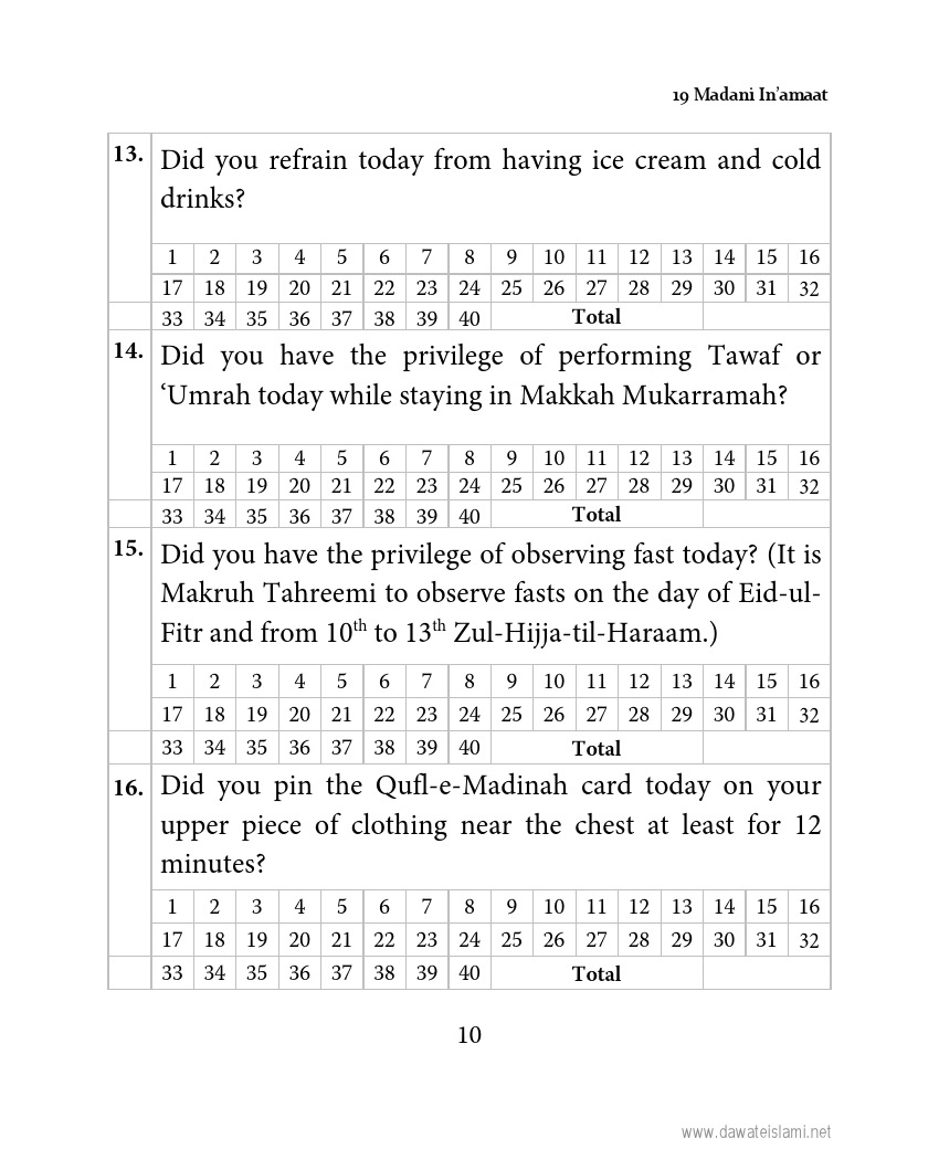 19 Madani In’amat (For Hajj and Journey to Madinah.pdf, 11- pages 