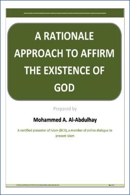 A RATIONALE APPROACH TO AFFIRM THE EXISTENCE OF GOD - 0.32 - 8
