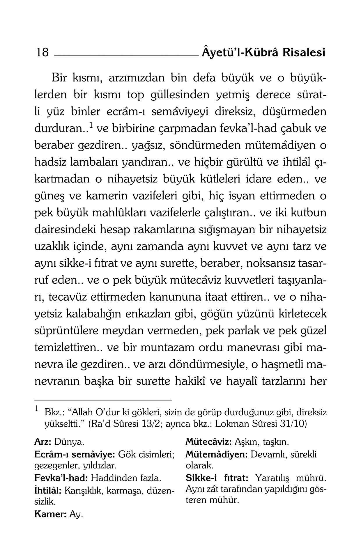 B Said Nursi - Ayet-ül Kübra Risalesi (Kelime Aciklamali) - SahdamarY.pdf, 321-Sayfa 