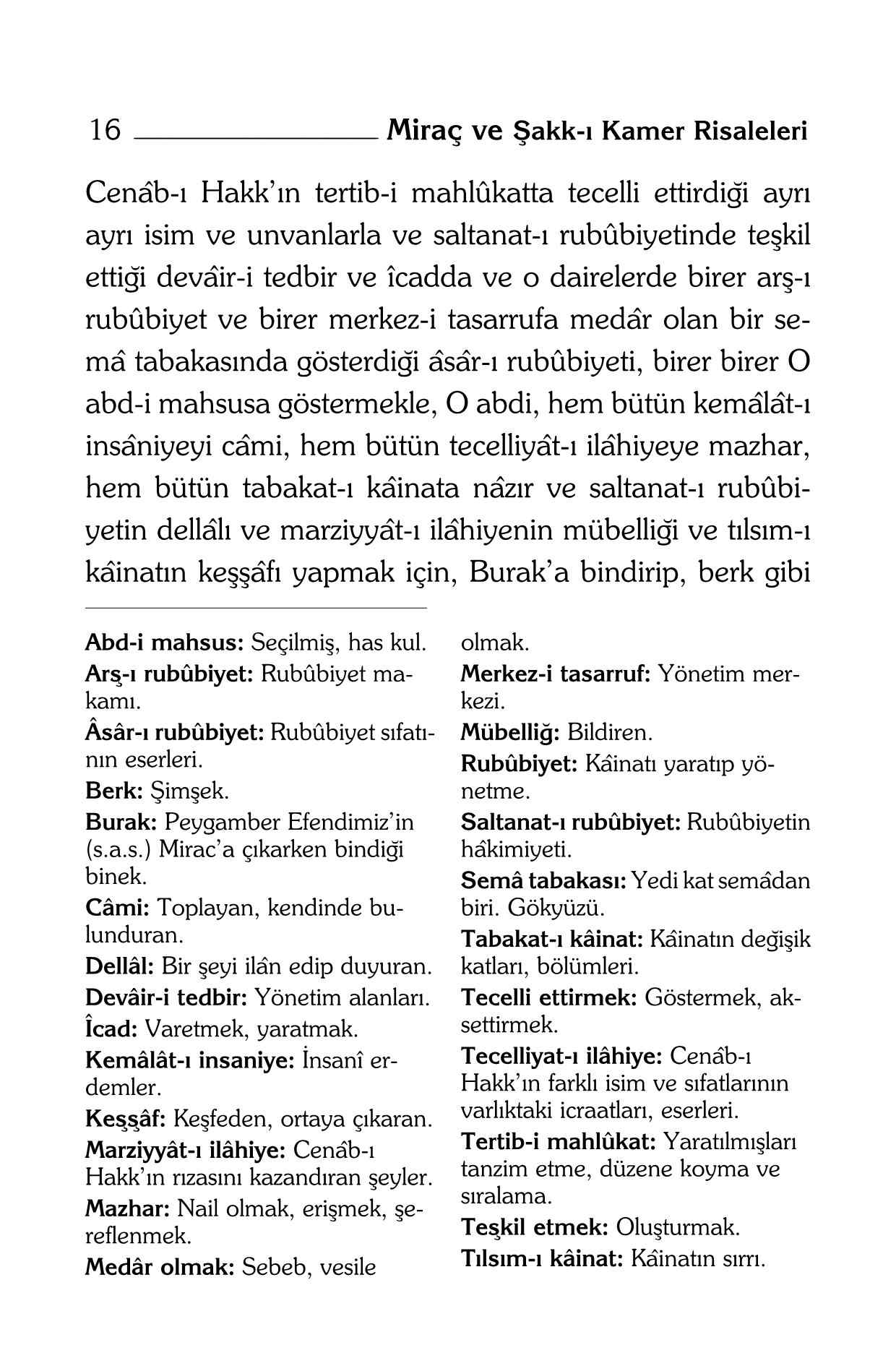 B Said Nursi - Mirac ve Sakkı Kamer Risaleleri (Kelime Aciklamali) - SahdamarY.pdf, 176-Sayfa 