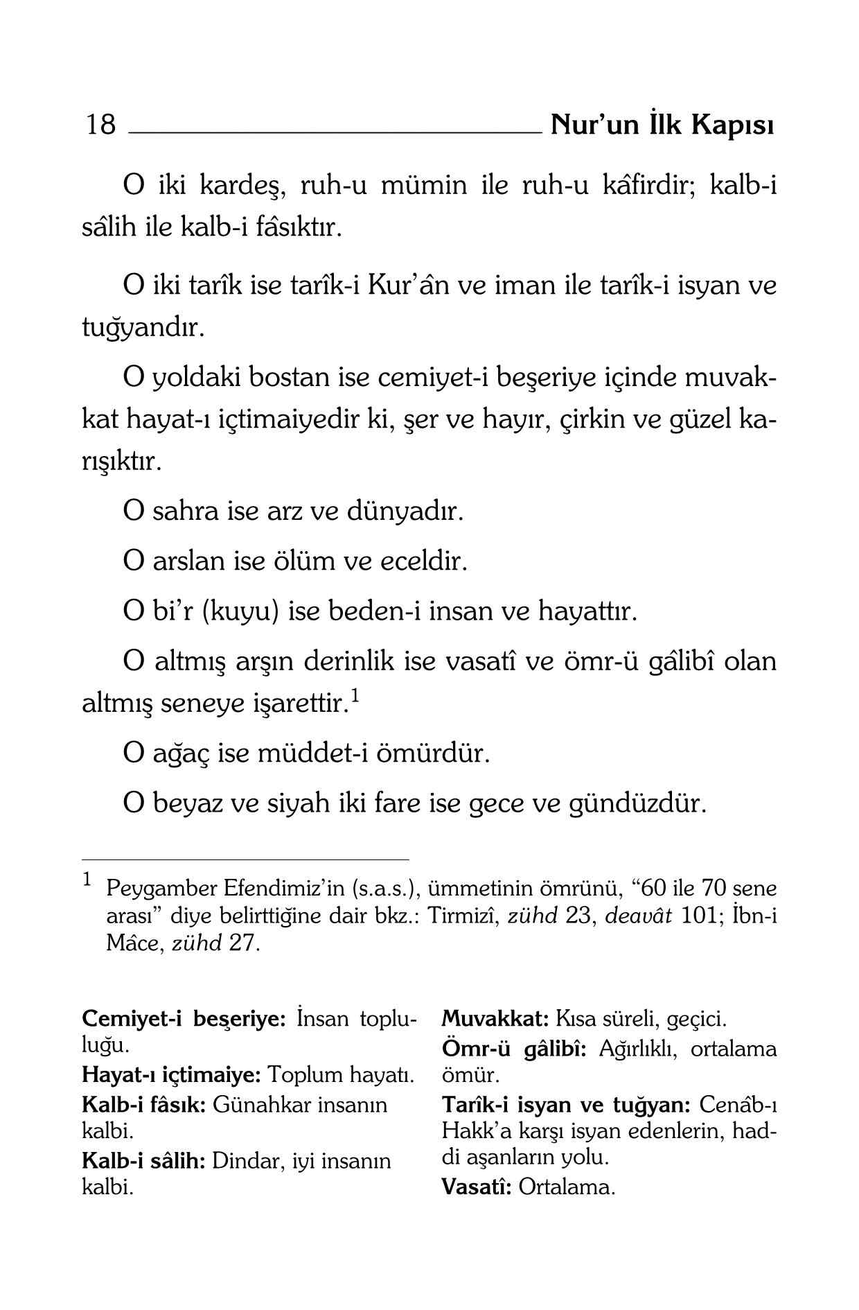 B Said Nursi - Nur-un Ilk Kapisi (Kelime Aciklamali) - SahdamarY.pdf, 321-Sayfa 