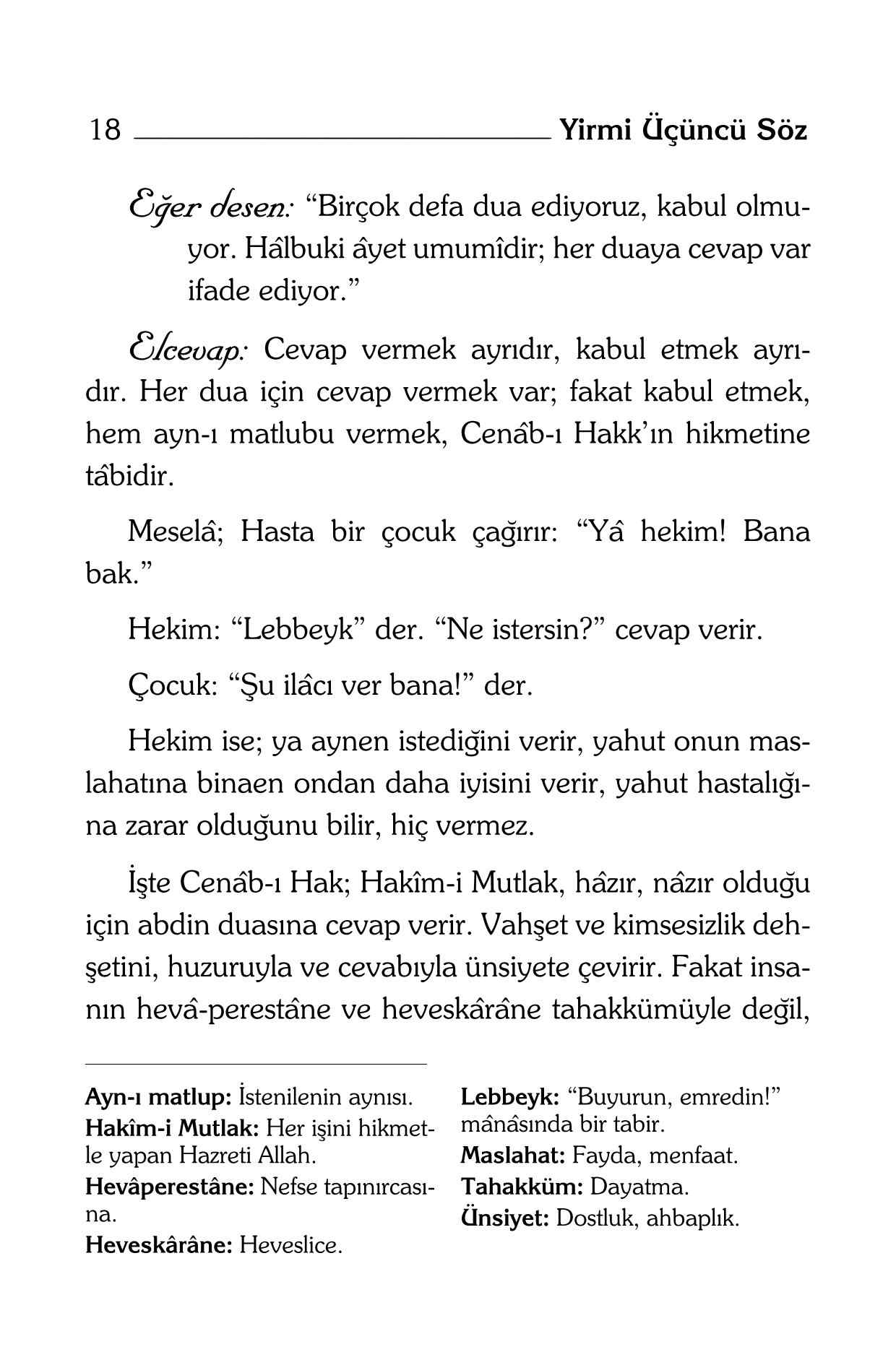 B Said Nursi - Yirmi Ucuncu Soz (Kelime Aciklamali) - SahdamarY.pdf, 113-Sayfa 