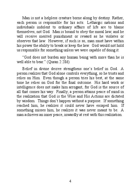 Belief in Divine Decree-426262.pdf, 4- pages 