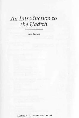 Burton-Introduction-Hadith.pdf