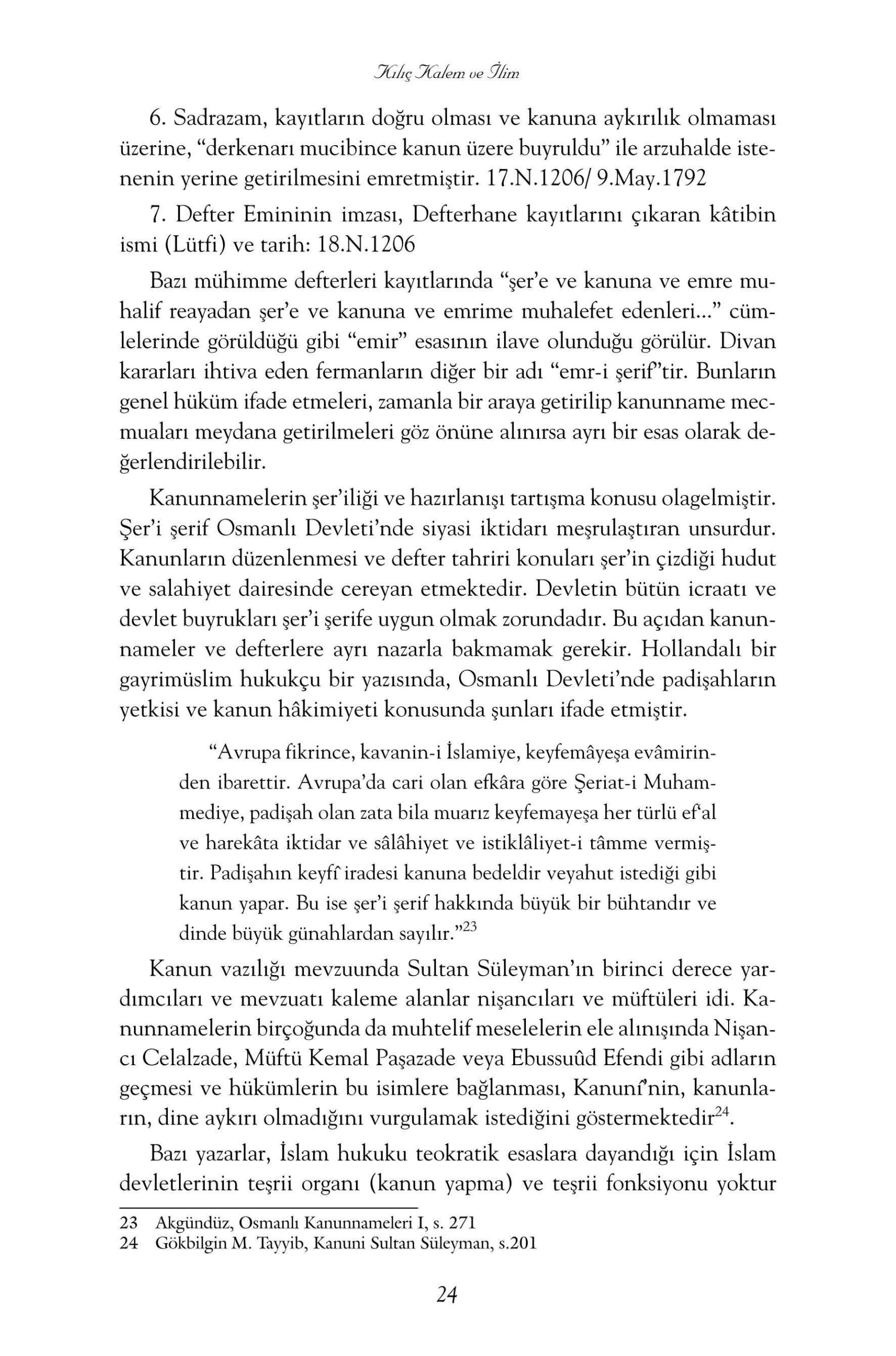 Huseyin Ozdemir - Osmanli Yonetiminin Dini Temelleri - Kilic Kalem ve Ilim - YitikHazineYayinlari.pdf, 201-Sayfa 