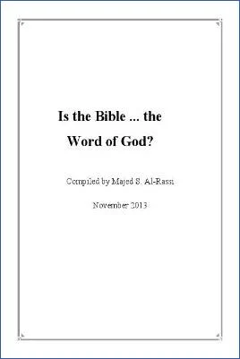 Is the Bible the Word of God? - 0.36 - 37