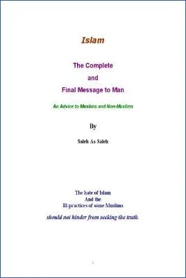 Islam: The Complete and Final Message to Man - 0.27 - 11