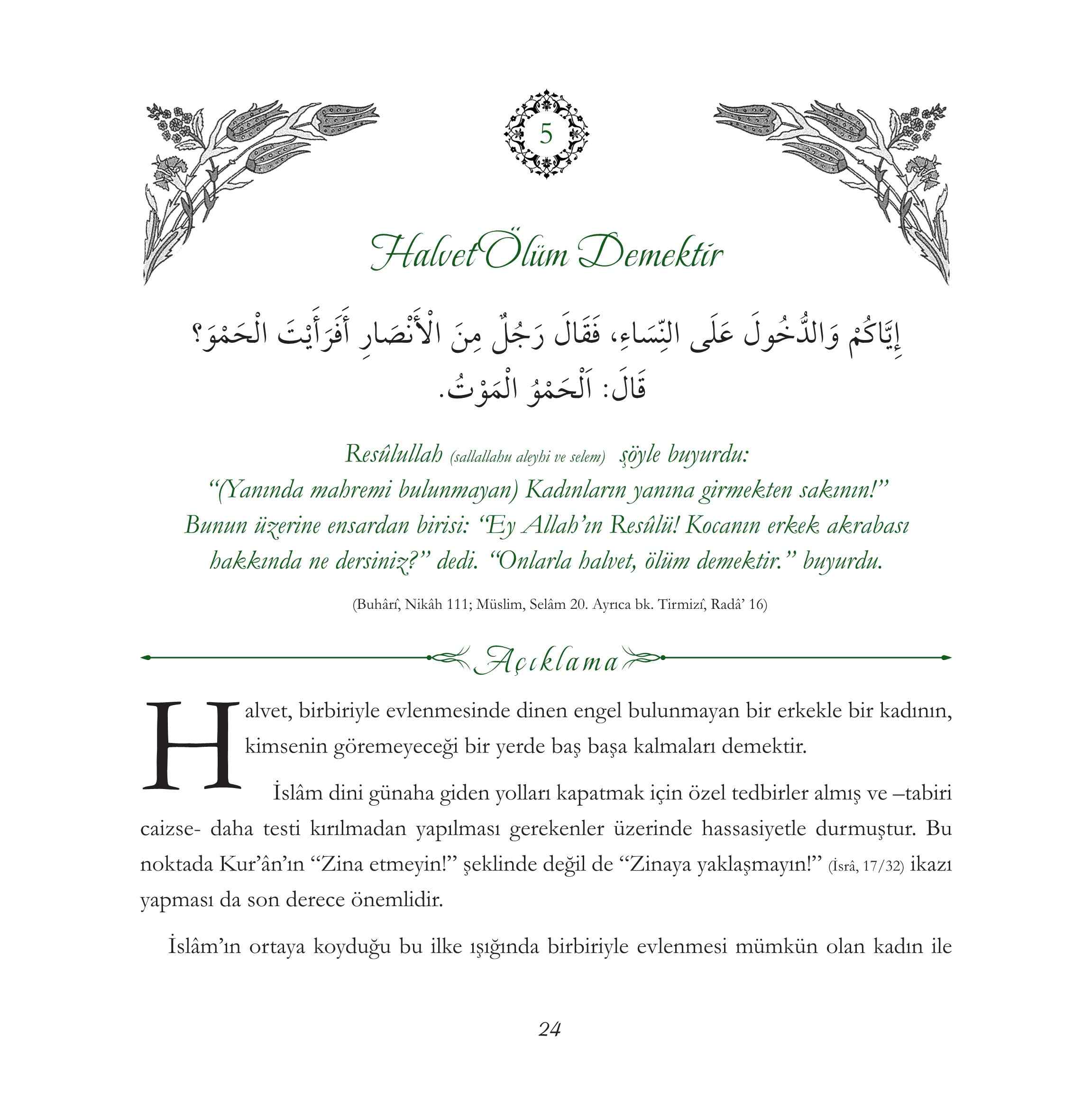Ismail Gokce - Hanimlar icin 33 Hadis ve Aciklamalari - IsikYayinlari.pdf, 112-Sayfa 