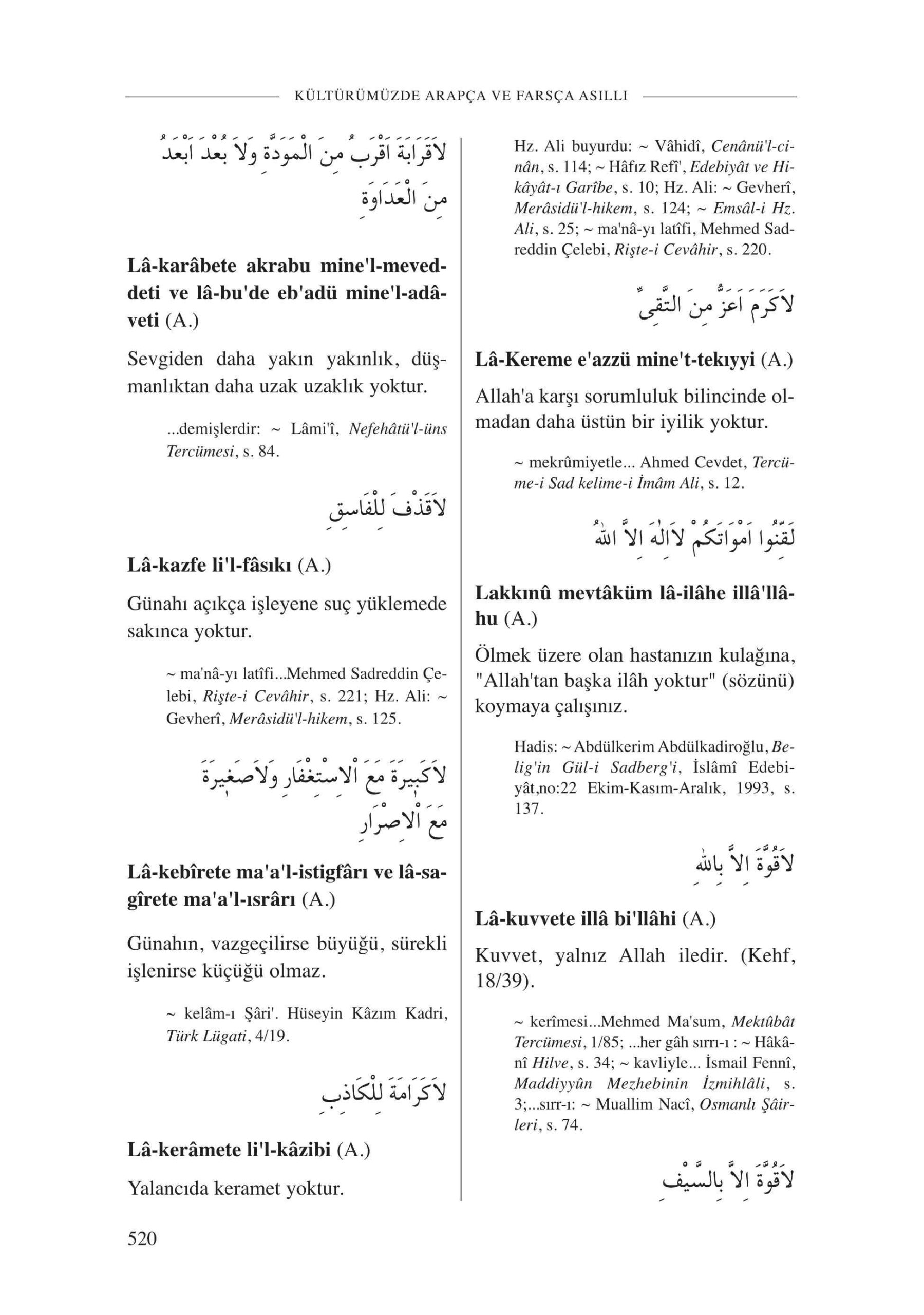 Mehmet Yilmaz - Kulturumuzde Arapca ve Farsca Vecizeler Sozlugu-2- SutunYayinlari.pdf, 497-Sayfa 