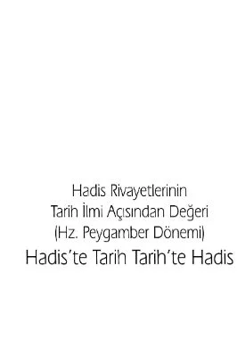 Osman Bilgen - Hadiste Tarih Tarihte Hadis - IsikAkademiY.pdf - 0.98 - 267