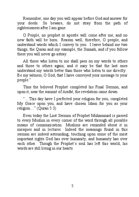 Prophet Muhammad’s Last Sermon-429888.pdf, 5- pages 