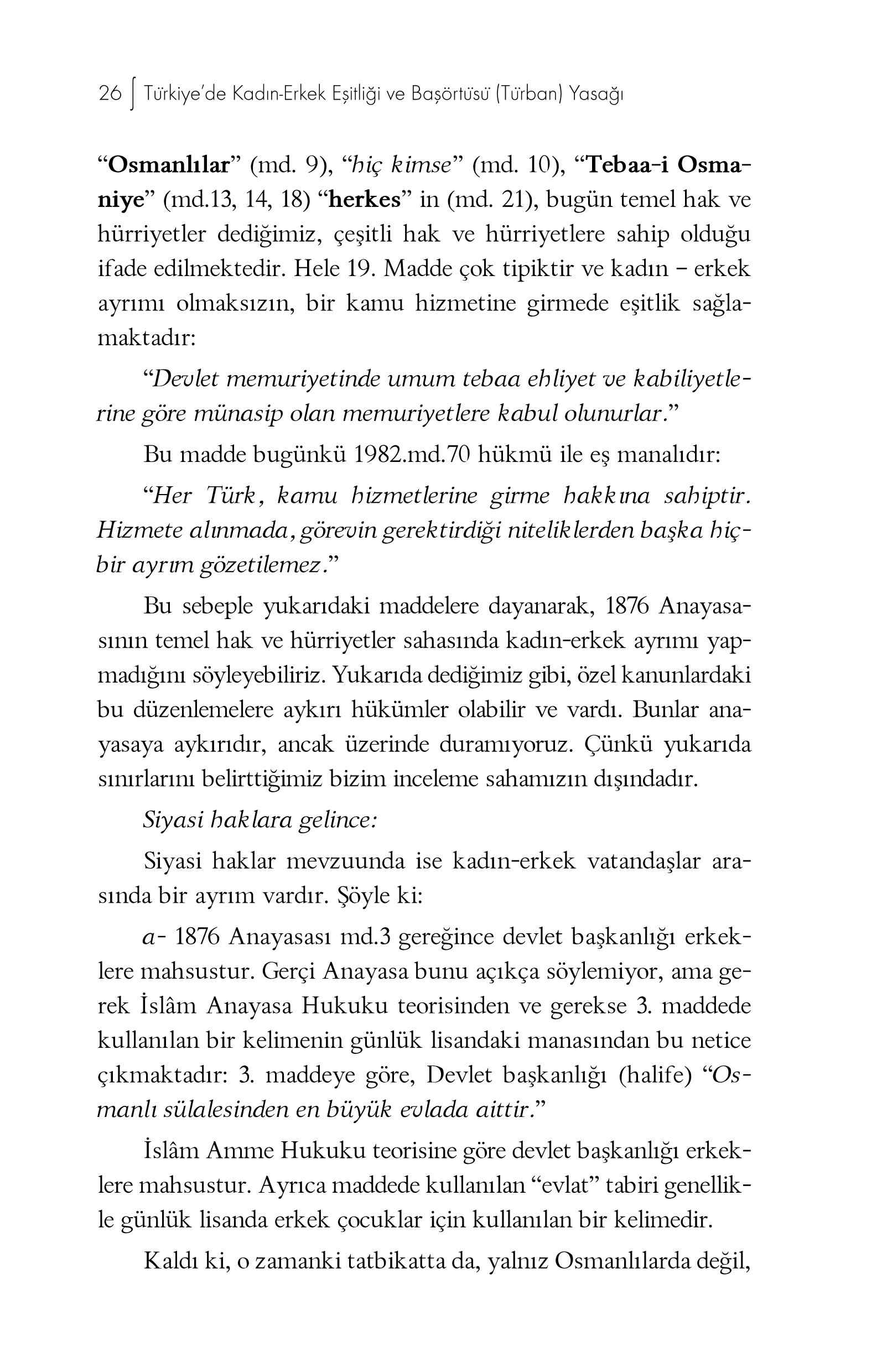 Servet armagan - Turkiyede Kadin erkek Esitligi ve Basortusu-Turban Yasagi - UfukYayinlari.pdf, 289-Sayfa 