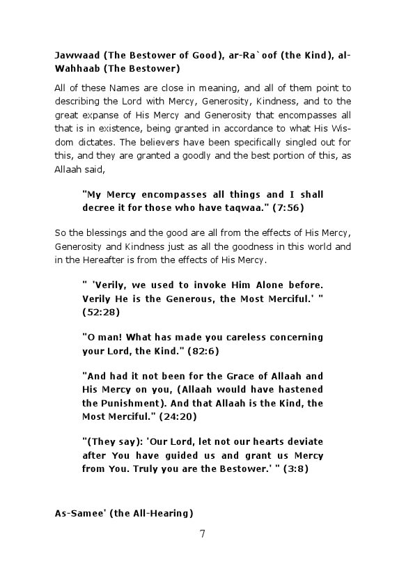The Explanation of The Beautiful and Perfect Names of Allah-1303.pdf, 34- pages 