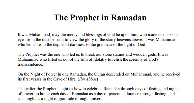 The Prophet Peace Be upon Him in Ramadan-358828.pdf, 4- pages 