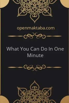 What You Can Do In One Minute - 0.05 - 3