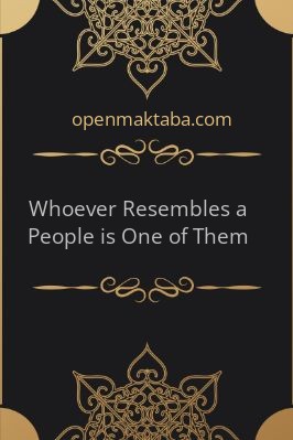 Whoever Resembles a People is One of Them - 0.09 - 5