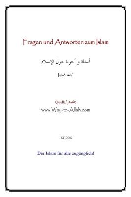 ألماني - أسئلة وأجوبة حول الإسلام - Fragen und Antworten zum Islam.pdf - 0.16 - 6