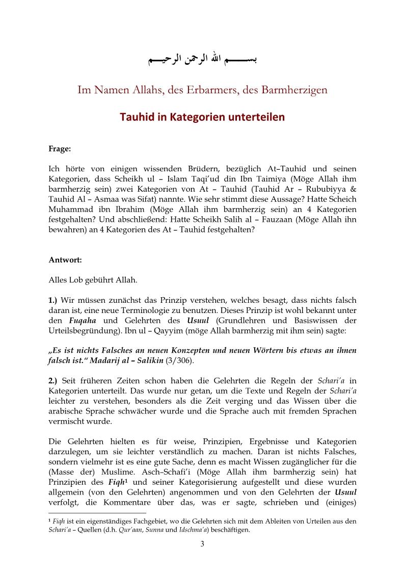ألماني - تقسيم التوحيد إلى أقسام - Tauhid in Kategorien unterteilen.pdf, 6-Sayfa 