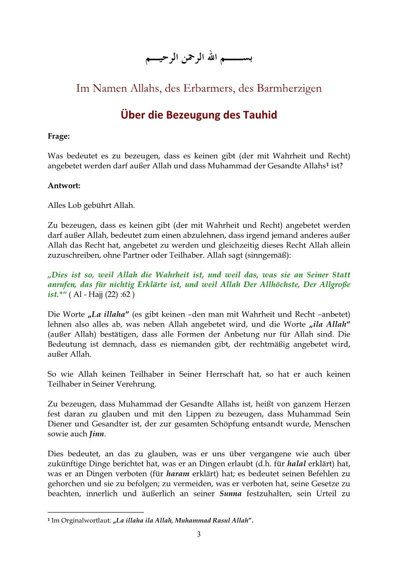 ألماني - معنى شهادة التوحيد - Über die Bezeugung des Tauhid.pdf, 4-Sayfa 