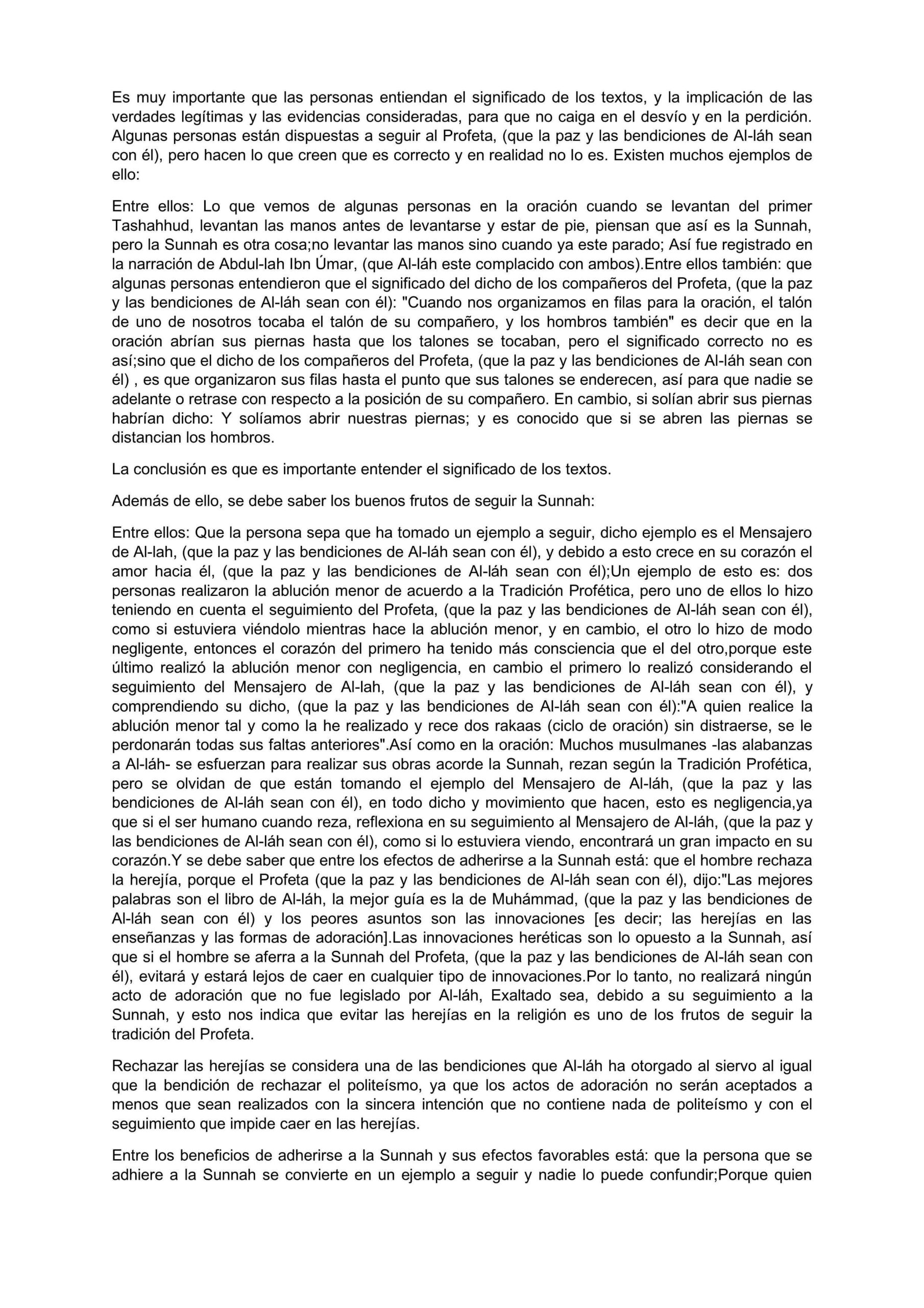 إسباني - التمسك بالسنة النبوية - La Adhesión a la Tradición Profética y sus efectos.pdf, 23-Sayfa 