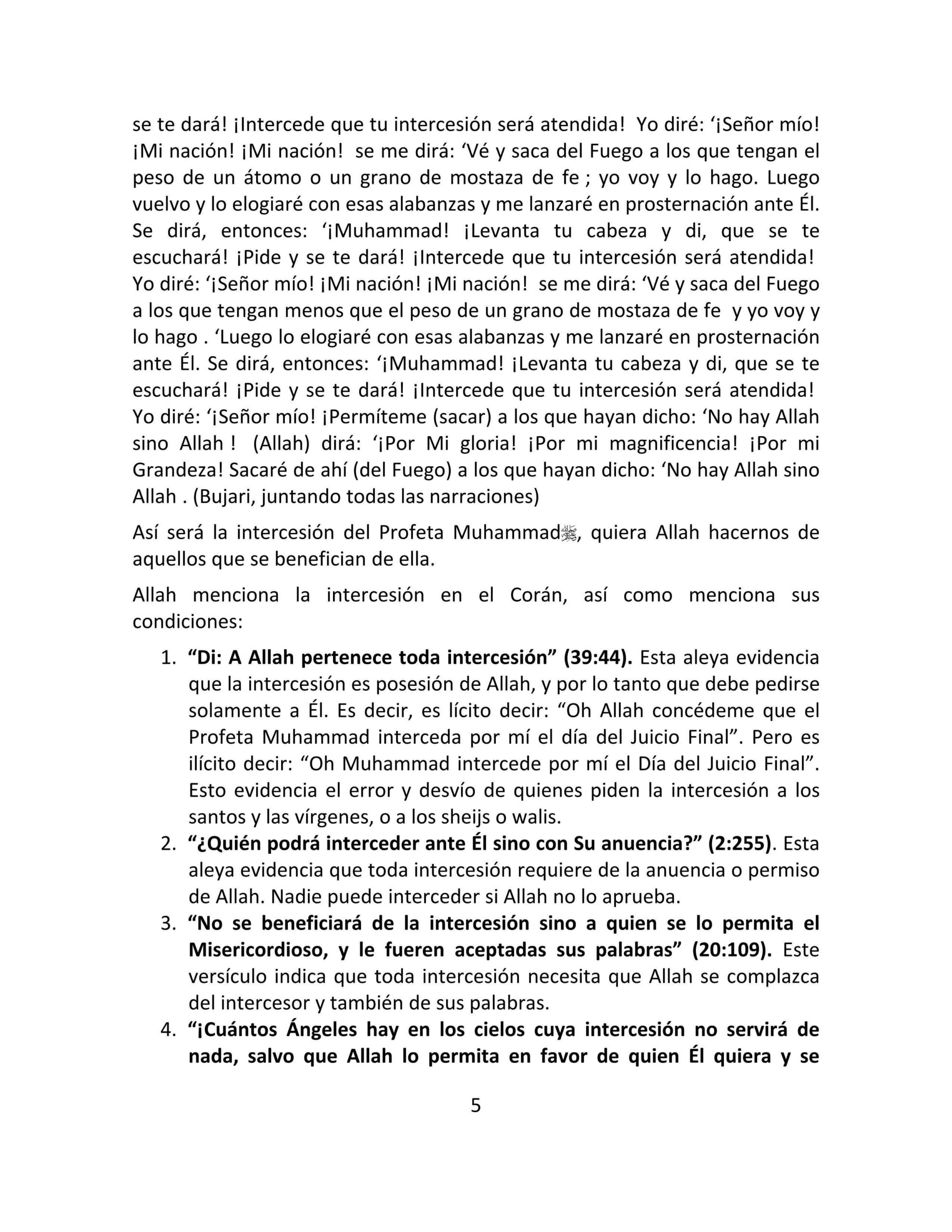 إسباني - الشفاعة العظمى - La intercesión del Profeta.pdf, 7-Sayfa 