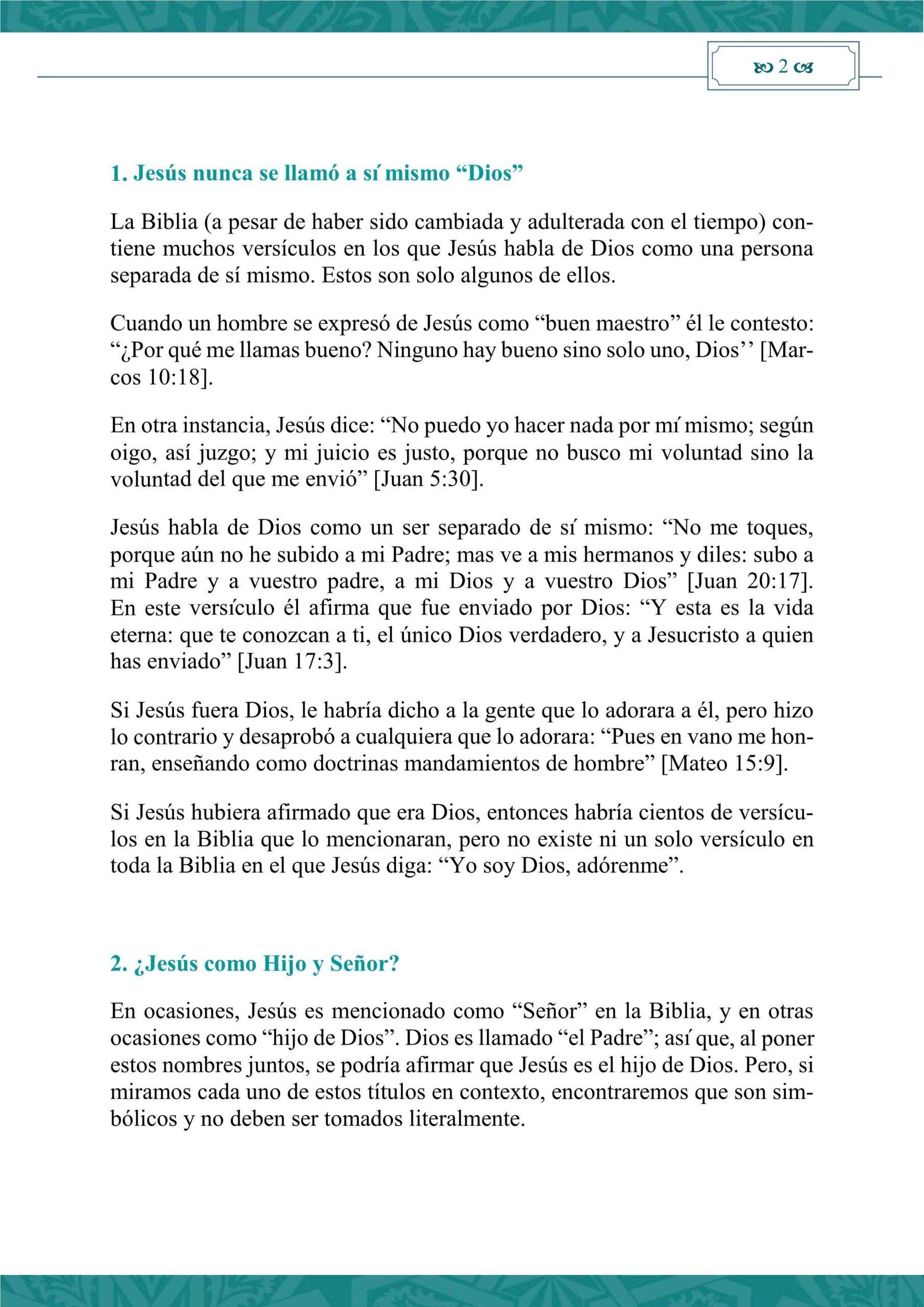 إسباني  عيسى إله أم رسول الله ؟  Jesús es Dios o enviado por Dios.pdf, 9-Sayfa 