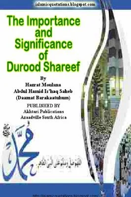 THE IMPORTANCE AND SIGNIFICANCE OF DUROOD SHAREEF - 1.33 - 31