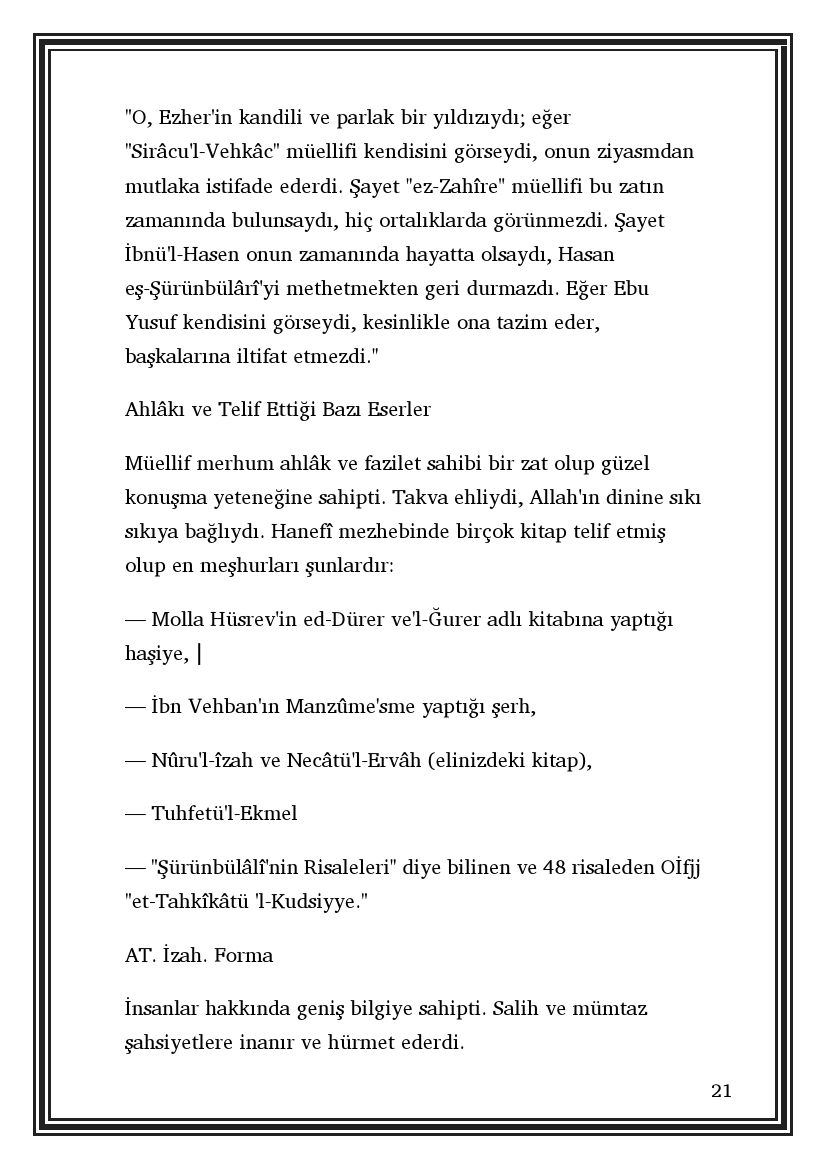 Nuru'l-İzah-İmam-Şurunbulali.pdf---Hasan-B.-AmmarEbu’l-İhlas-El-Mısri-Eş-Şurunbulali, 316-Sayfa 