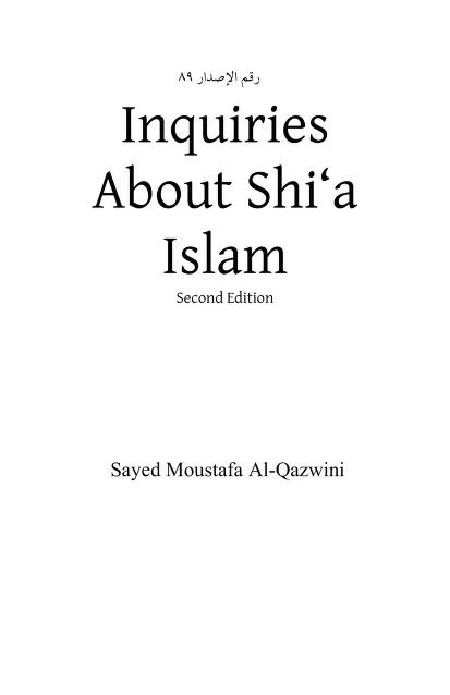 Inquiries About Shi'a Islam